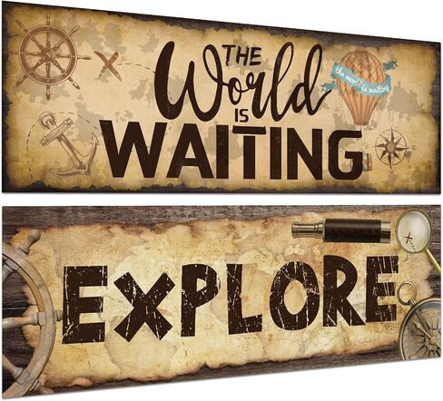 2 Pcs Retro Map Theme Banner and Poster for Teachers Diversity Posters for Classroom Inclusive Classroom Decor for Bulletin Board Elementary Pre Middle High School Wall Sign, 38.4 x 13.3 Inch in Saudi Arabia