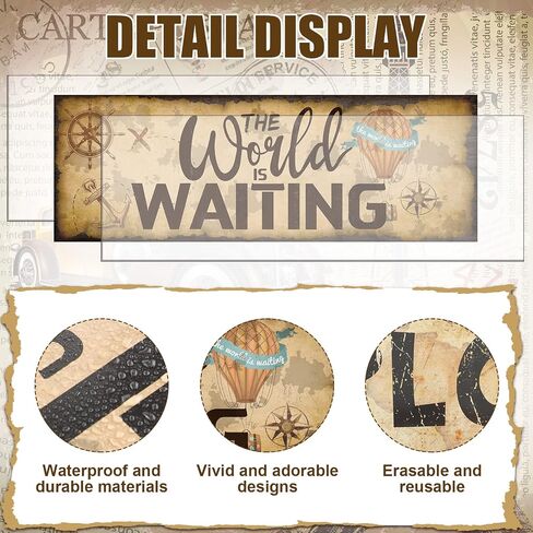 2 Pcs Retro Map Theme Banner and Poster for Teachers Diversity Posters for Classroom Inclusive Classroom Decor for Bulletin Board Elementary Pre Middle High School Wall Sign, 38.4 x 13.3 Inch in Saudi Arabia