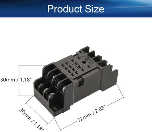 Heyiarbeit 5Pcs PYF14A 14-Pin DIN Rail Mounted Power Relay Socket Base Holder for H3Y-4 Relay in Saudi Arabia