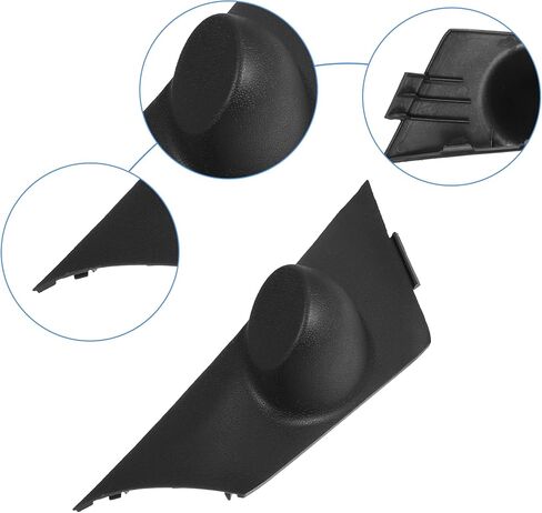 ACROPIX Auto Door Tweeter Speaker Panel Cover Trim Fit for for Honda Civic 2006 2007 2008 2009 2010 2011 2012 2013 - Pack of 2 Black in Saudi Arabia