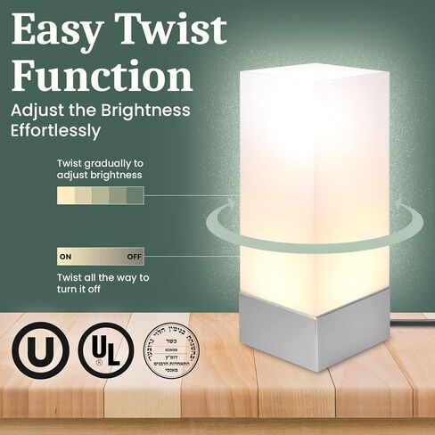 MAMILO Enlighten Kosher Lamp for Shabbos & Yom Tov, Shabbat Permissible Led Light (Silver Base) in Saudi Arabia