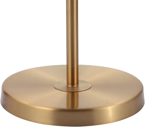 JONATHAN Y JYL9005B Jemma 60" Crystal/Metal LED Floor Lamp, Contemporary, Modern, Transitional, Elegant, Office, Living Room, Family Room, Dining Room, Bedroom, Hallway, Foyer, Brass Gold/Clear in Saudi Arabia