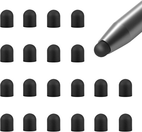 20Pcs Replacement Tips Silicone Rubber Touch Screen Pens Tips for Touch Pen (6 * 6mm) in Kuwait