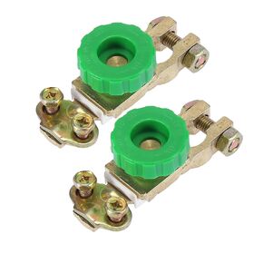 X AUTOHAUX 2pcs Top Post Battery Power Disconnect Cut Off Shut Off Isolator Quick Master Switch Battery Terminal Link for Boat Car