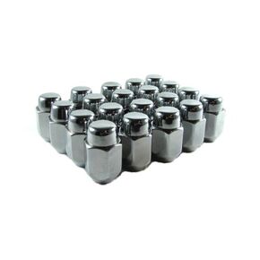 EZAccessory 20 Chrome Acorn Lug Nuts 1/2" Left Hand Thread Size 13/16" Hex