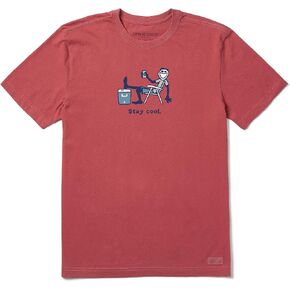 Life is Good Men's Crusher T, Short Sleeve Cotton Graphic Tee Shirt, Stay Cool