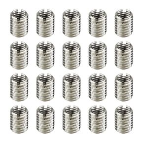 20PCS M10 to M8 Thread Reducer Nuts, Repair Sleeve Pipe Fitting Reducer Adapter Stainless Steel Fastener Accessory, Thread Conversion Kit for Plumbing Connections/Compressed Air/Hydraulic/Automobile