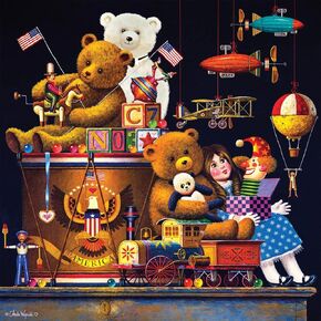Buffalo Games - Charles Wysocki - Childhood Memories - 300 Piece Jigsaw Puzzle for Families Challenging Puzzle Perfect for Game Nights