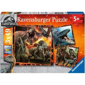 Ravensburger Instinct to Hunt 3x49 Piece Jigsaw Puzzle Set for Kids - 08054 - Every Piece is Unique, Pieces Fit Together Perfectly