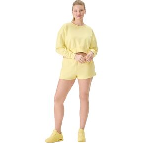 florence by mills Womens Cozy Crush Cropped Sweatshirt