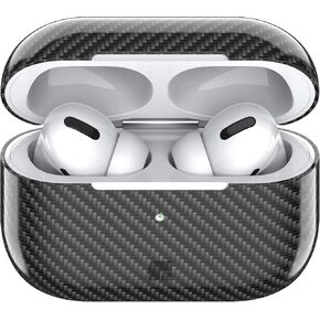 Foam Masters Genuine Carbon Fiber (Glossy) Case for AirPods Pro - Extreme Slim - Ultra Protection