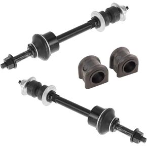 TRQ 4 Piece Suspension Kit Sway Bar Bushings Sway Bar Links Kit for 2006-2008 Dodge Ram 1500 2WD / 2006-2009 Dodge Ram 2500 2WD / 2006-2009 Dodge Ram 3500 2WD