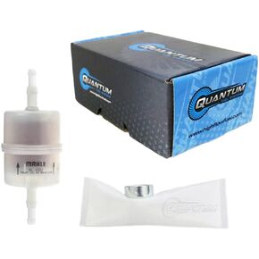 QFS Fuel Pump Strainer and Fuel Filter Kit Replacement for (2005-2021) Aprilia/Piaggio/Husqvarna/Ducati Motorcycle Applications, 1D002525, 42520021A, AP9100930