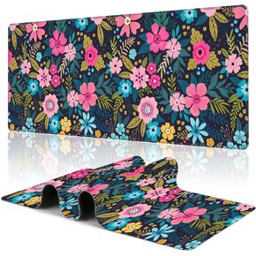 Desk Pad,Persian Style Textile Rug Texture Gaming Mouse Pad,31.5"X15.7" Extended Gaming Mouse Pad Mat with Stitched Edge Non-Slip Base Big Mouse Pad for Office Keyboard Laptop in Kuwait