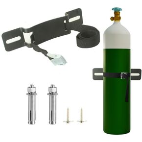 Cylinder Wall Mounted Bracket，Gas Cylinder Holder Wall-Mounted Bracket Propane Tank Bracket with Screws and Safety Belt