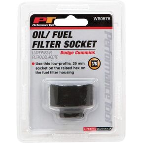 Performance Tool W80676 Cummins Fuel Filter Socket (for Dodge Cummins 5.9L Fuel Filter)