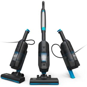 BLACK+DECKER Powerseries Lite Corded 3 in 1 Stick Vacuum, Upright to Hand-Vac Multi Surface, HEPA Filtration, Powerful 12k Pa, Ideal for Hard Floor, Low Carpet, Pet Hair Home & Office use, Black in Saudi Arabia