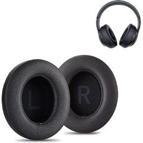 AHG Replacement Studio 3 ear pads/Studio 2 earpads Cushions. Compatible with Beats Studio 3 / Beats Studio 2 wired and wireless headphones (Black). Premium Protein Leather | Thick FlexiSoft Foam