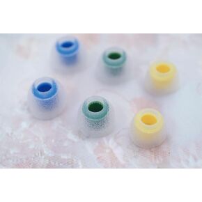 Tang SanCai Earbud Tips، أطراف أذن متقدمة لسماعات الرأس في الأذن، ملمس غير لامع، أخاديد أسنان مستقيمة من السيليكون IEM سماعات أذن لسماعات KZ ZST ZS10 PRO ZSN PRO X (Tang SANCAI) in Kuwait