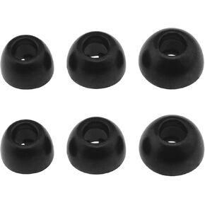 6PCS Memory Foam Earbuds Compatible with JBL Live Pro 2 TWS Earphones Memory Foam Earbuds Replacement Earmuffs Ear Tips Black