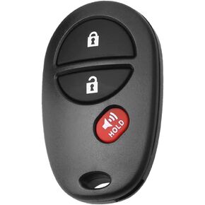 GQ43VT20T Car Key Fob Keyless Entry Remote 3 Button Vehicles Replacement Compatible with Tundra Tacoma Sequoia Highlander Sie-nna
