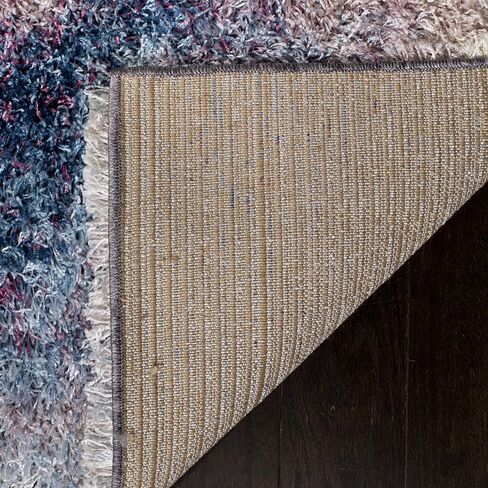 مجموعة SAFAVIEH Gypsy Shag Collection 2'3" x 6' الصدأ/العاج GYP520A مجردة مدخل بهو غرفة المعيشة غرفة النوم المطبخ 2 بوصة سجادة عداء سميكة in Saudi Arabia