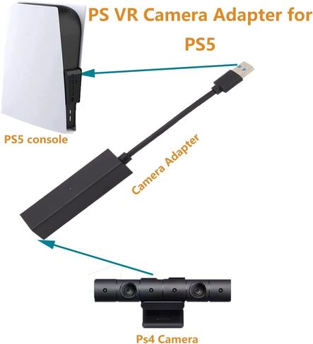 لموصل محول كاميرا Ps Vr لـ Ps5، Usb3.0 ذكر إلى أنثى PS4 VR إلى PS5 محول in Kuwait