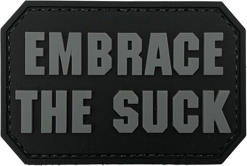 Embrace The Suck Funny PVC المطاط التكتيكي هوك التصحيح لحقائب الظهر التكتيكية (OD الأخضر) in Kuwait