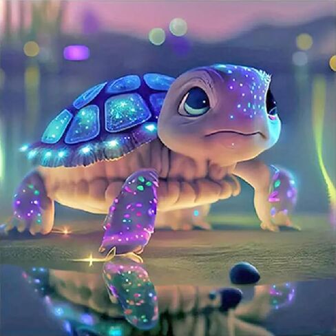 BOHADIY Sea Turtle Diamond Painting Kits for Adults-Sea Turtle Diamond Art Kits Sea Turtle Gem Art Kits for Adults 5D Full Drill Diamond Dots Gem Art and Home Decor 12x12 inch in Saudi Arabia