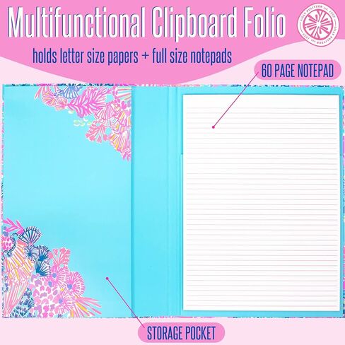Lilly Pulitzer Clipboard Folio Golden Hour One Size in Saudi Arabia