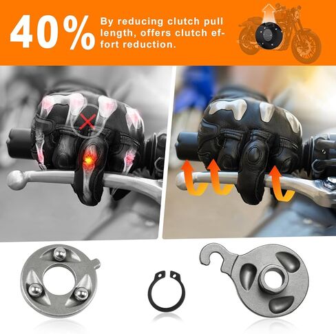 Motorcycle Sportster Power Clutch Release Ramp Easy Lever Pull Kit Reduced Effort Clutch Ramps Fit for 1994-2022 Harley Sportster XL Models and Buell with Mechanical Clutch in Kuwait