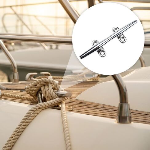 4 عبوات من قاعدة القارب المفتوحة - 6 بوصة، 316 مربط القارب من الفولاذ المقاوم للصدأ، مرابط رصيف القوارب للبحرية، سطح السفينة، الديكور البحري in Kuwait