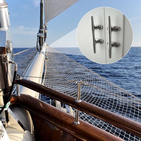 4 عبوات من قاعدة القارب المفتوحة - 6 بوصة، 316 مربط القارب من الفولاذ المقاوم للصدأ، مرابط رصيف القوارب للبحرية، سطح السفينة، الديكور البحري in Kuwait