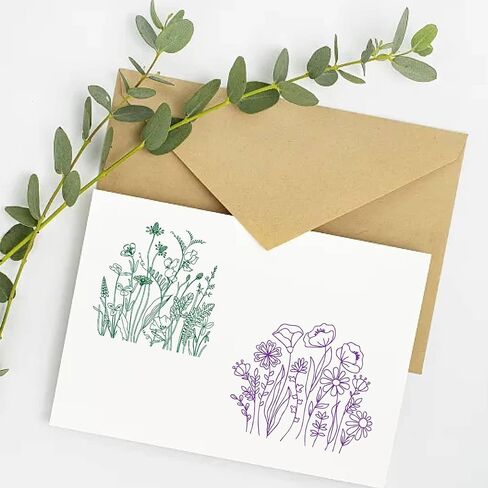 CRASPIRE Flower Clear Stamps Silicone Clear Stamp Seals Vintage Transparent Silicone Stamps for Valentine's Day Cards Making DIY Scrapbooking Journal Photo Album Decoration in Saudi Arabia