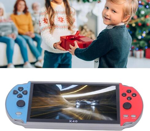 وحدة تحكم ألعاب محمولة 7.1 بوصة، وحدة تحكم ألعاب مزدوجة عصا التحكم HD مخرج وحدة تحكم ألعاب فيديو محمولة 16 جيجابايت 3000 مللي أمبير قابلة لإعادة الشحن مشغل ألعاب محمول in Kuwait