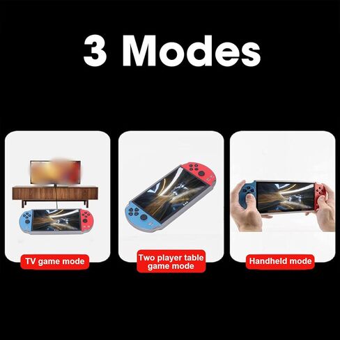 وحدة تحكم ألعاب محمولة 7.1 بوصة، وحدة تحكم ألعاب مزدوجة عصا التحكم HD مخرج وحدة تحكم ألعاب فيديو محمولة 16 جيجابايت 3000 مللي أمبير قابلة لإعادة الشحن مشغل ألعاب محمول in Kuwait