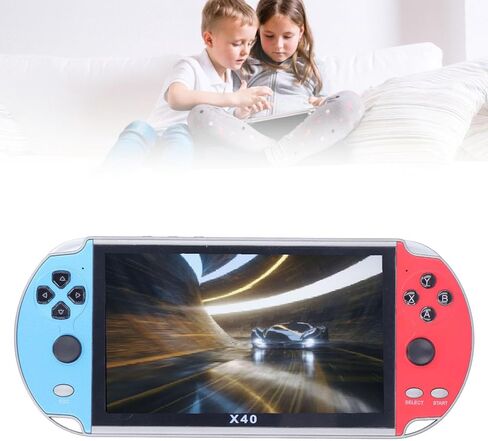 وحدة تحكم ألعاب محمولة 7.1 بوصة، وحدة تحكم ألعاب مزدوجة عصا التحكم HD مخرج وحدة تحكم ألعاب فيديو محمولة 16 جيجابايت 3000 مللي أمبير قابلة لإعادة الشحن مشغل ألعاب محمول in Kuwait