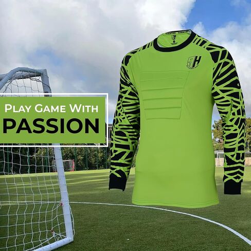 Soccer Goalie Jersey for Kids, Adults, Youth Goalkeeper Jersey Soccer Goalie Shirt, Padded Chest, Goalkeeper Goalie Jersey in Saudi Arabia