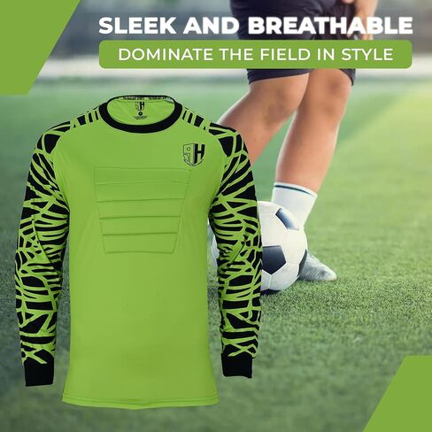 Soccer Goalie Jersey for Kids, Adults, Youth Goalkeeper Jersey Soccer Goalie Shirt, Padded Chest, Goalkeeper Goalie Jersey in Saudi Arabia