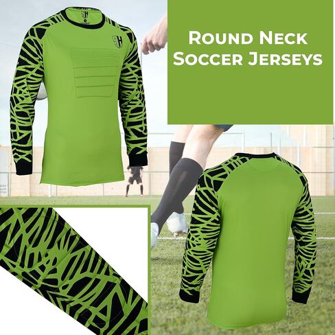 Soccer Goalie Jersey for Kids, Adults, Youth Goalkeeper Jersey Soccer Goalie Shirt, Padded Chest, Goalkeeper Goalie Jersey in Saudi Arabia
