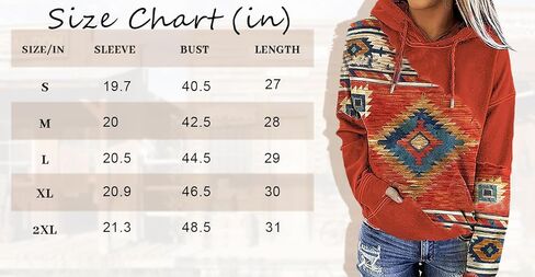 قميص Nhicdns الغربي للنساء بأكمام طويلة، سويت شيرت راعية البقر الأزتيك، برقبة دائرية in Kuwait
