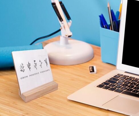 ديكور بوهو، لوحة خشبية تحمل أفكارًا إيجابية للصحة العقلية، ديكور مكتب لرف المنزل والمكتب. in Kuwait