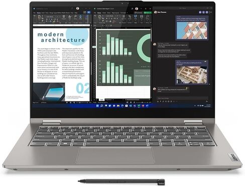 Lenovo ThinkBook 14s Yoga G3 IRU 21JG001FUS 14" Touchscreen Convertible 2 in 1 Notebook - Full HD - 1920 x 1080 - Intel Core i7 13th Gen i7-1355U Deca-core (10 Core) - 16 GB Total RAM - 8 GB On-board in Saudi Arabia