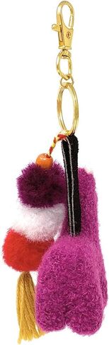 Alpaca Figure Pom-Pom Tassel Purse Charm for Handbag & Keys - Alpaca Wool - Gold in Kuwait