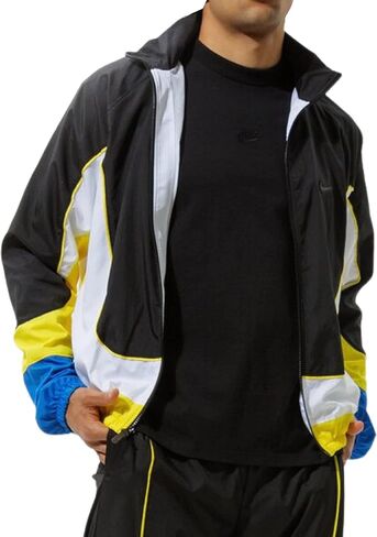 سترة رياضية منسوجة بسحاب كامل لكرة السلة للرجال من Nike Throwback in Saudi Arabia