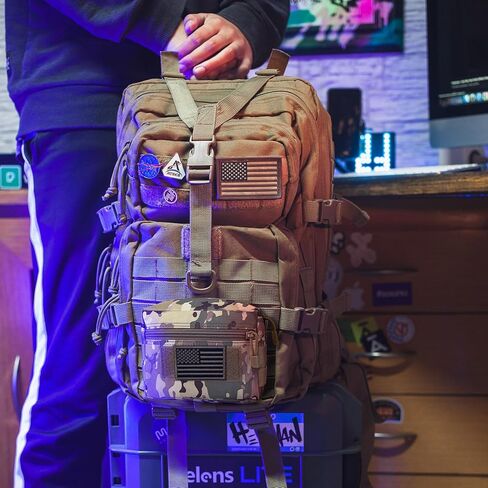 حقيبة bvya Molle - حقيبة إدارية تكتيكية مدمجة مقاومة للماء EDC متعددة الأغراض، حقيبة تروس الأدوات المساعدة in Kuwait