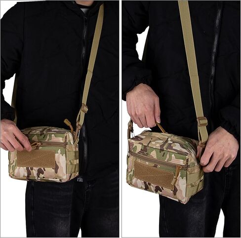 حقيبة bvya Molle - حقيبة إدارية تكتيكية مدمجة مقاومة للماء EDC متعددة الأغراض، حقيبة تروس الأدوات المساعدة in Kuwait