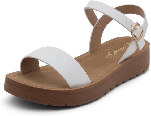 Herstyle Women’s Flat Sandals – One Band Ankle Strap Dressy Casual Sandals with Cushioned Footbed | Comfortable Open Toe Walking Shoes for Summer & Daily Wear in Saudi Arabia