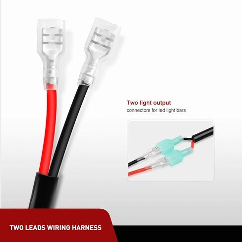 3 Feet Wire Extension Play and Plug 16 Gauge Wiring Harness Extension for Off Road LED Work Light Bar 3 Year Warranty in Kuwait