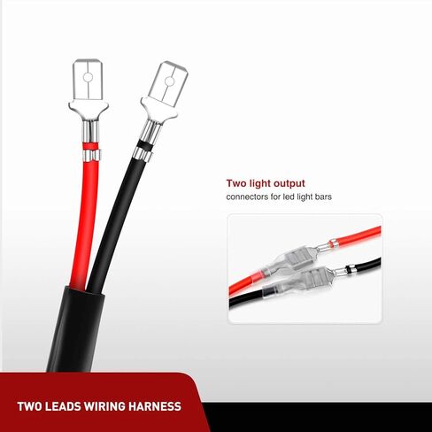 3 Feet Wire Extension Play and Plug 16 Gauge Wiring Harness Extension for Off Road LED Work Light Bar 3 Year Warranty in Kuwait